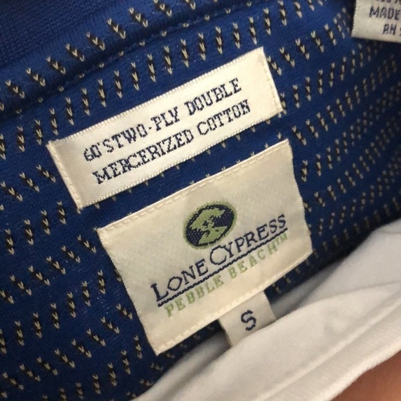 Lone Cypress Pebble Beach Men’s Premium Cotton Polo - Picture 9 of 14